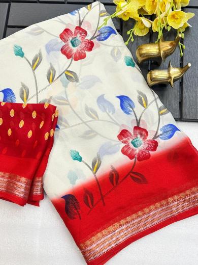 Vastrangan brush print wholesale saree centre